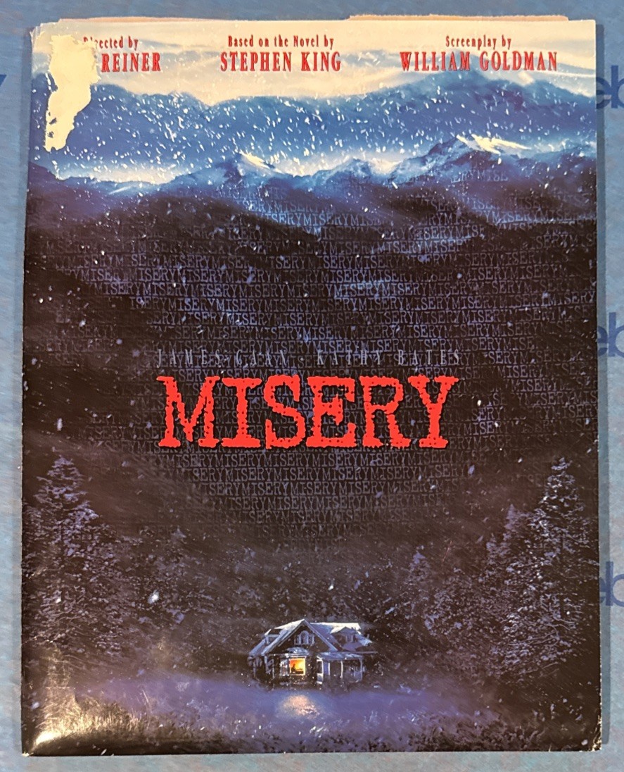 MISERY 1999 MOVIE PRESS KIT + 8 PHOTOS ROB REINER, KATHY BATES, JAMES CAAN