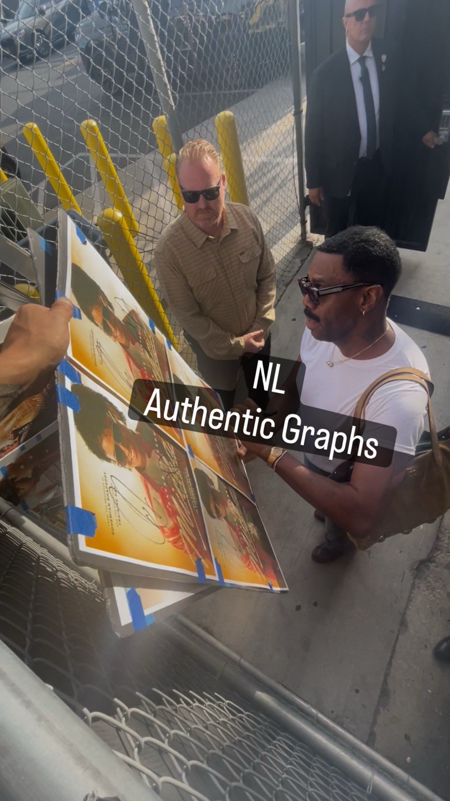 Michael 11×17 Movie Poster Signed By Jaafar Jackson & Colman Domingo COA