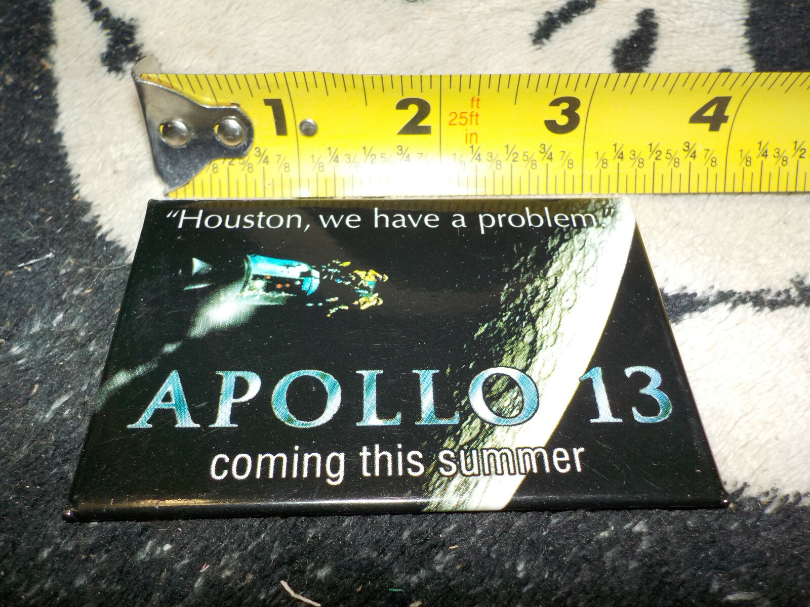 Apollo 13 Movie Theater Pin Pinback Button Badge Tom Hanks Kevin Bacon