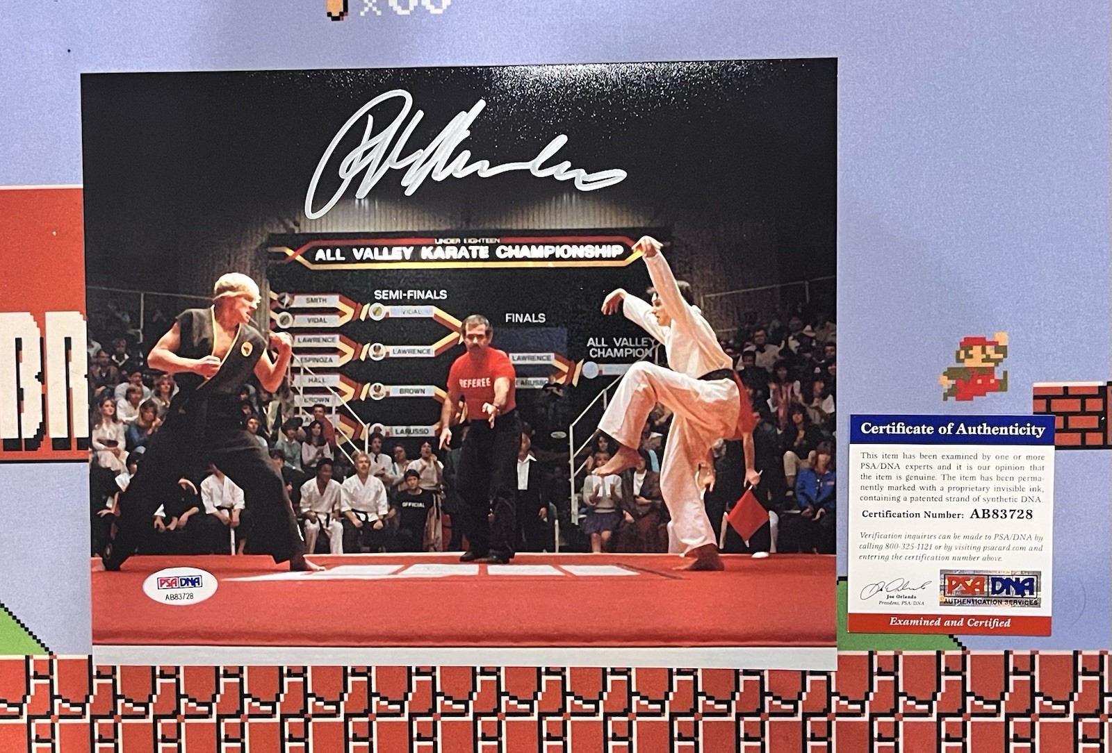 Karate Kid Ralph Macchio Signed Autographed Photo PSA Auto “The Famous Scene”