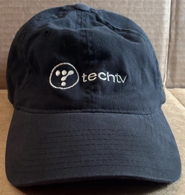Rare TECH TV Flexfit Cap Hat Leo Laporte TECHTV ZDTV Vintage Cable Tv Channel