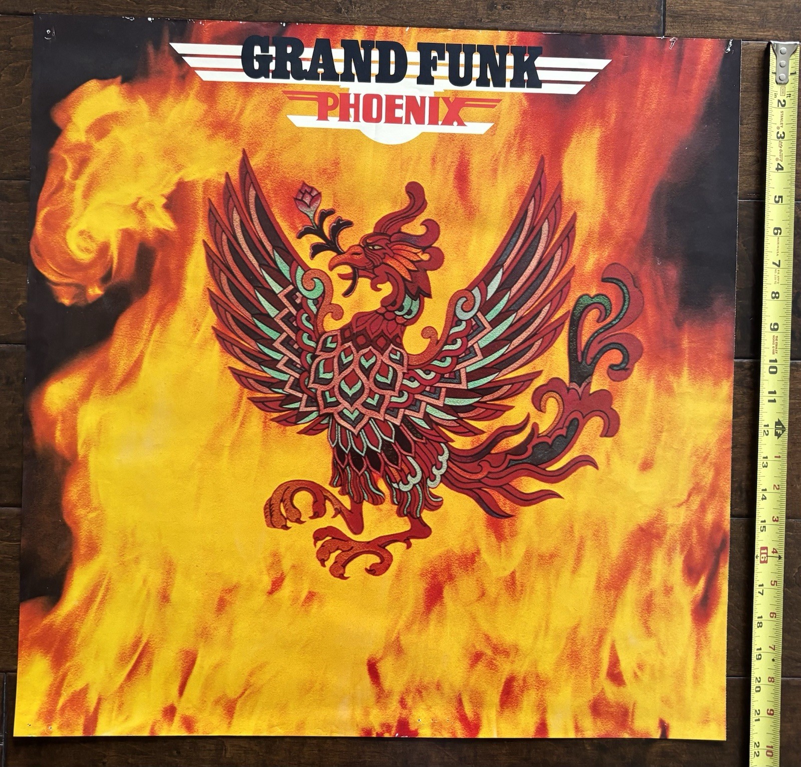 PROMO POSTER Vintage Grand Funk Railroad Phoenix 22×22 Original 1972 Album Art