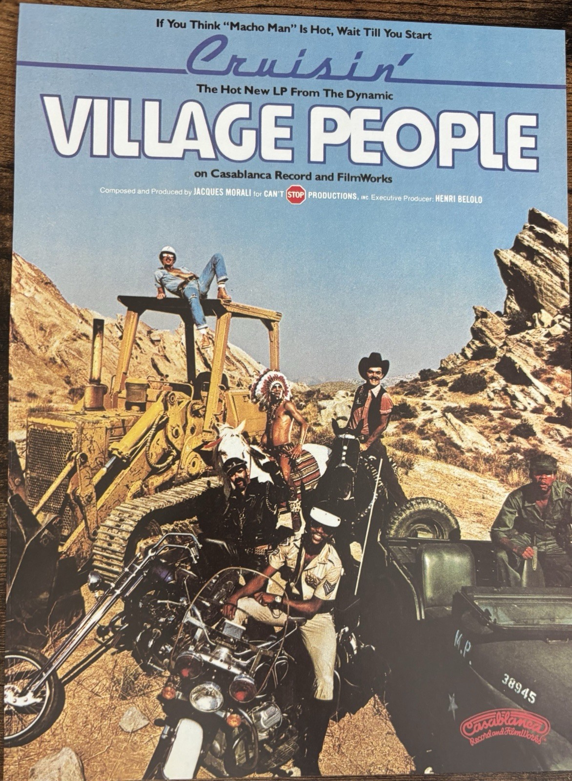 Book Clipping Photo Village People Cruisin Album Print Ad 1978