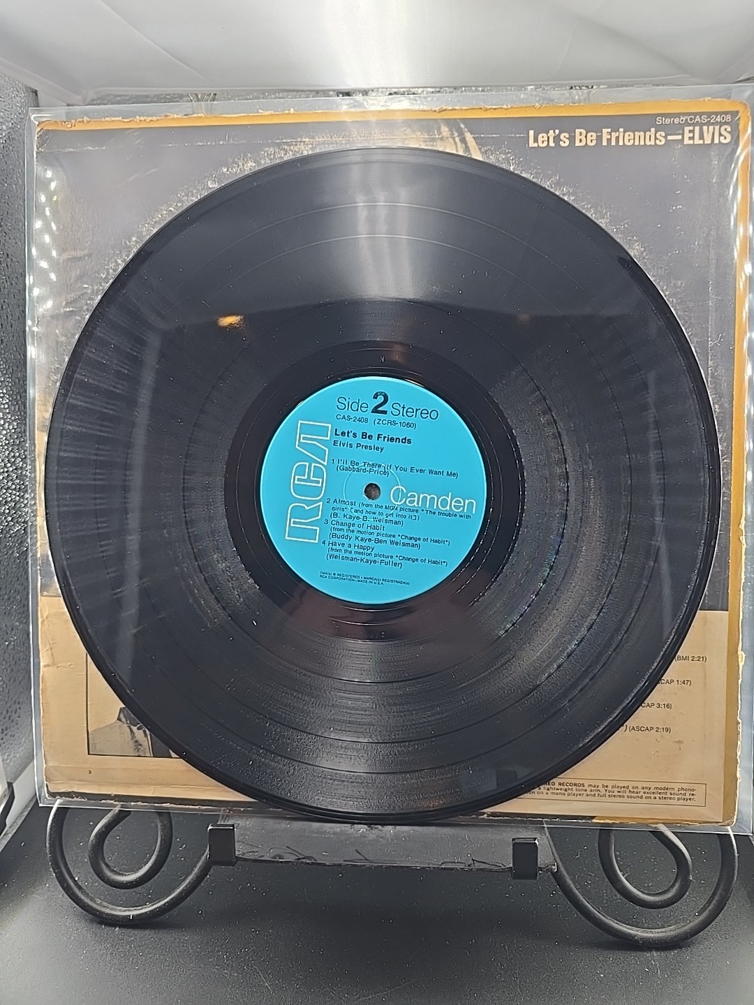 Elvis Presley CAS-2408 Blue Label Let’s be Friends Hollywood Press G/F