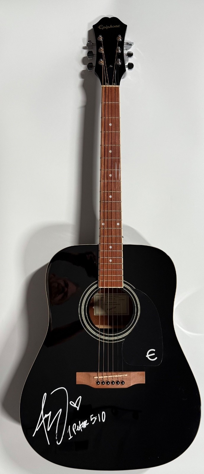Anne Wilson ACOA Signed Autograph Acoustic Epiphone Guitar