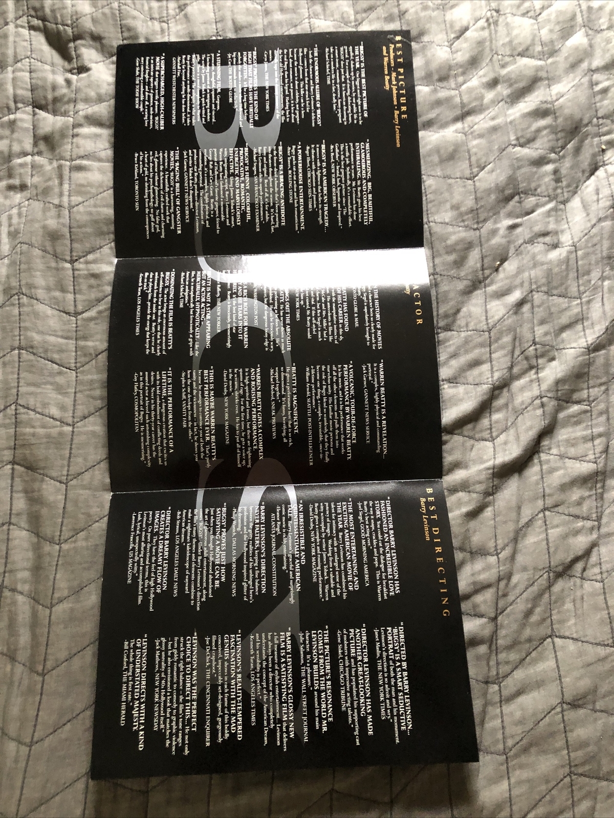 Bugsy 1992 FYC For Your Consideration Promo – Warren Beatty Ennio Morricon