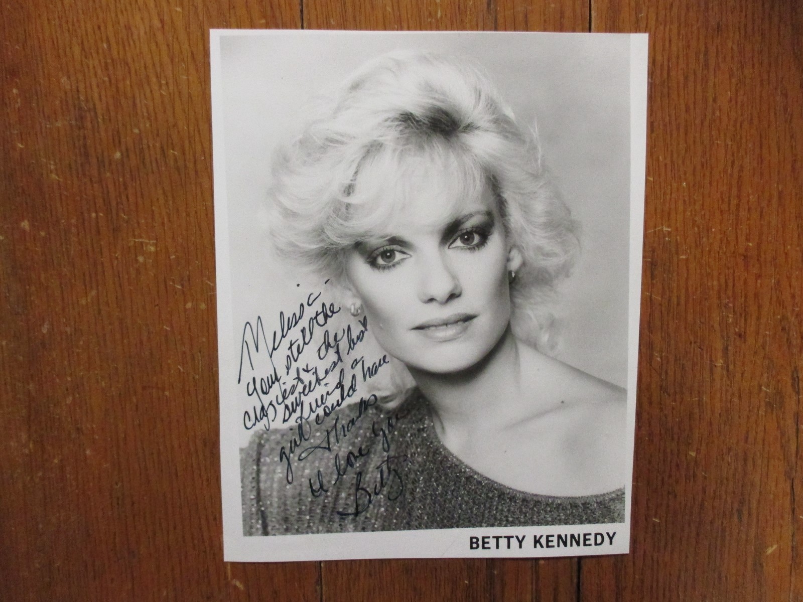 BETTY KENNEDY(“Ladies’ Man/Nefarious Angels”)7 1 2/ X 9 1/2 Black & White Photo