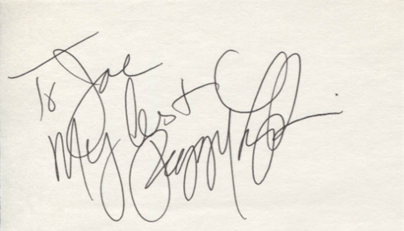 PEGGY LIPTON – AUTOGRAPH NOTE SIGNED