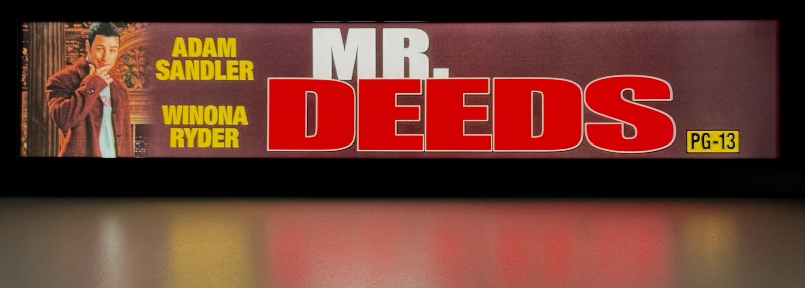 ⭐️ Mr. Deeds (2002) – Movie Theater Mylar Poster – 5×25 DS – Adam Sandler ￼
