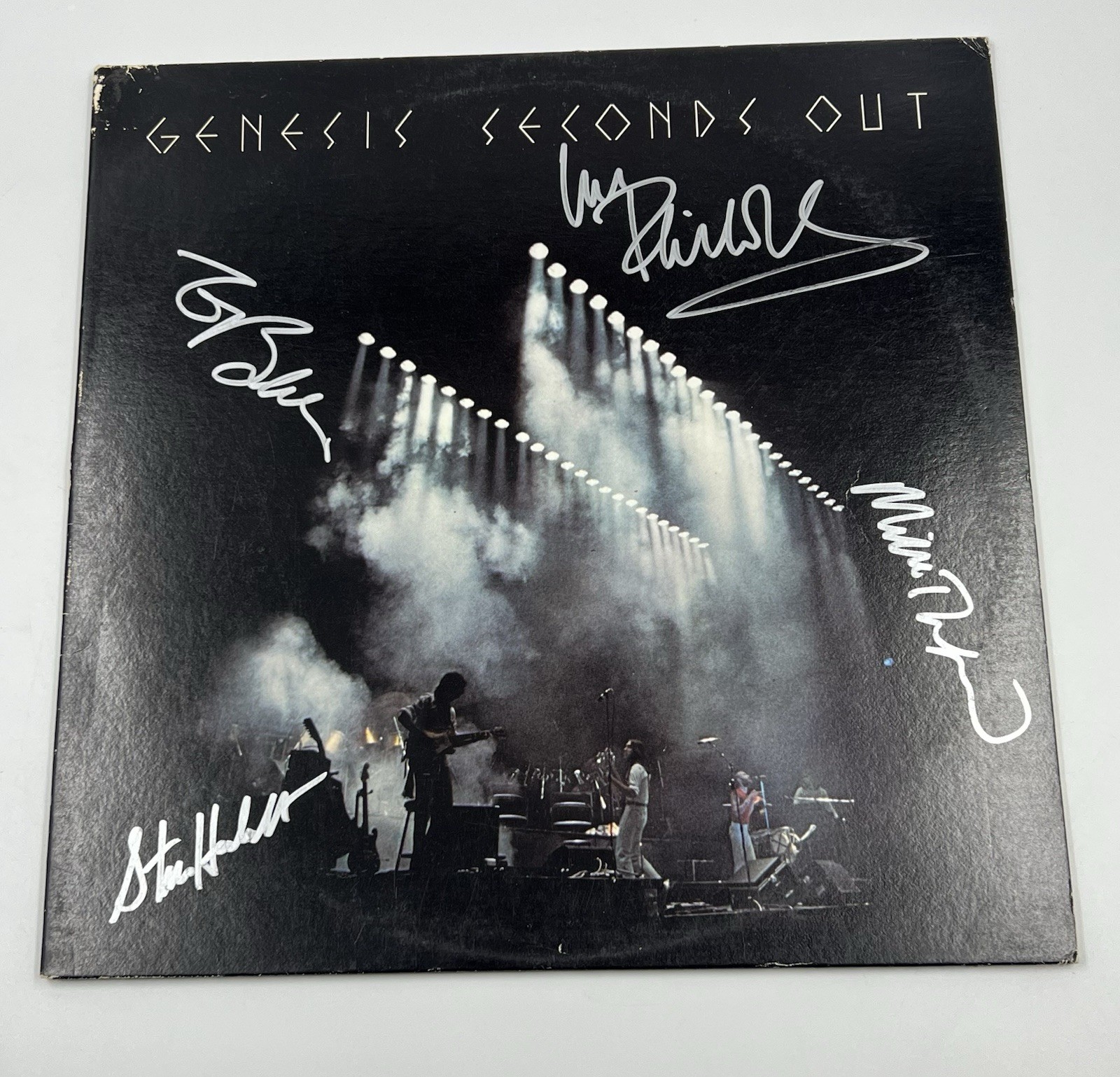 GENESIS Seconds Out Signed Autographed LP Vinyl Record Autograph Store