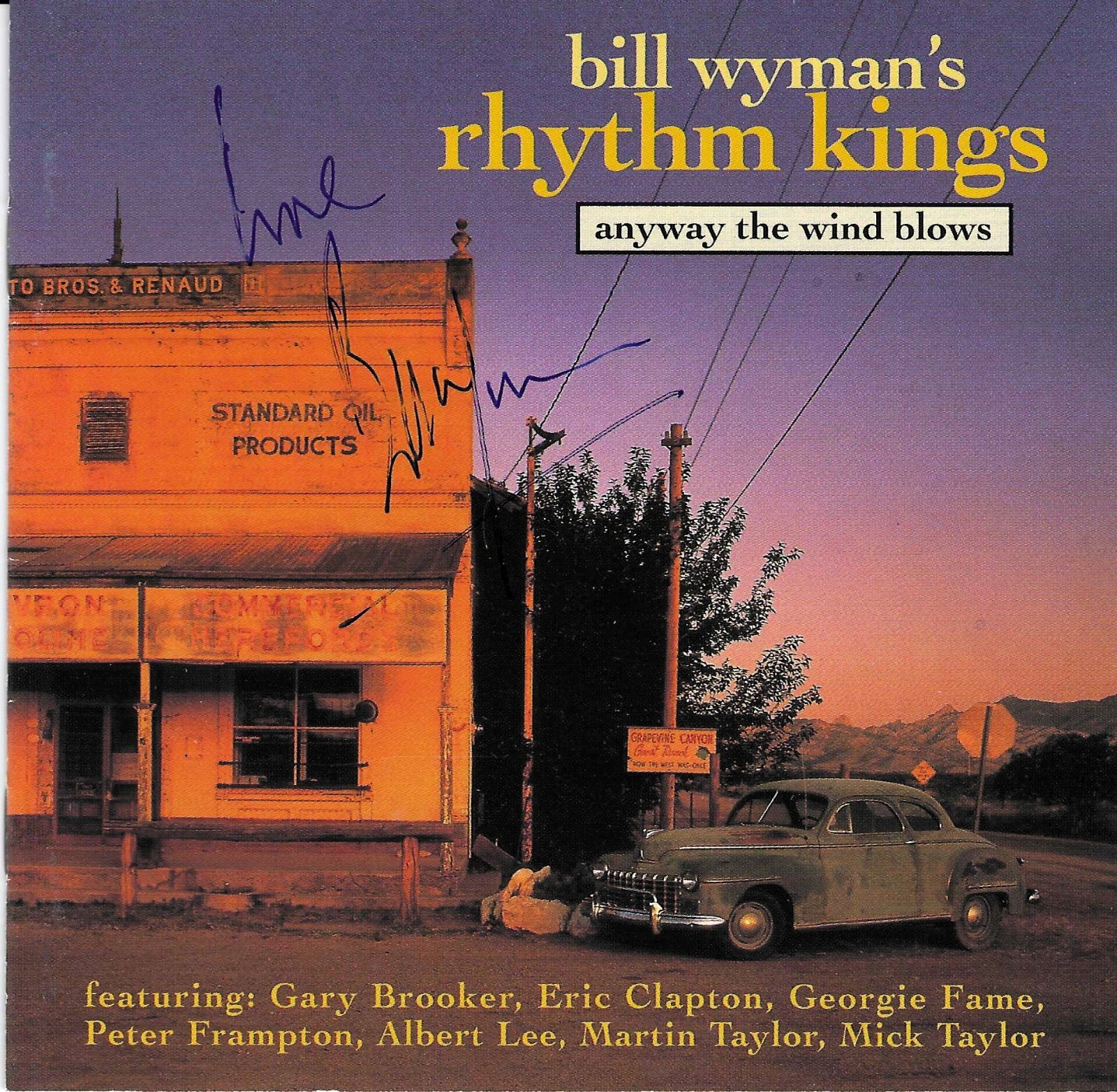 Bill Wyman Signed CD insert with COA inc. CD