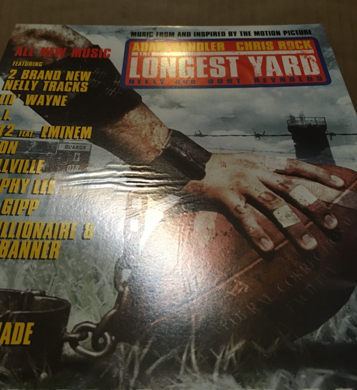 ADAM SANDLER d12 EMINEM Rare PROMO WINDOW STATIC CLING POSTER 4 Longest Yard CD