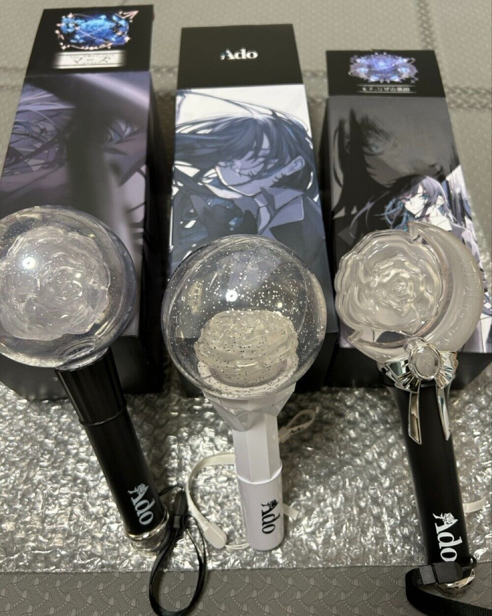 Ado Rose Penlight Mirage / Mars / Mona Lisa Tour LTD Light Stick Rare w/box Set