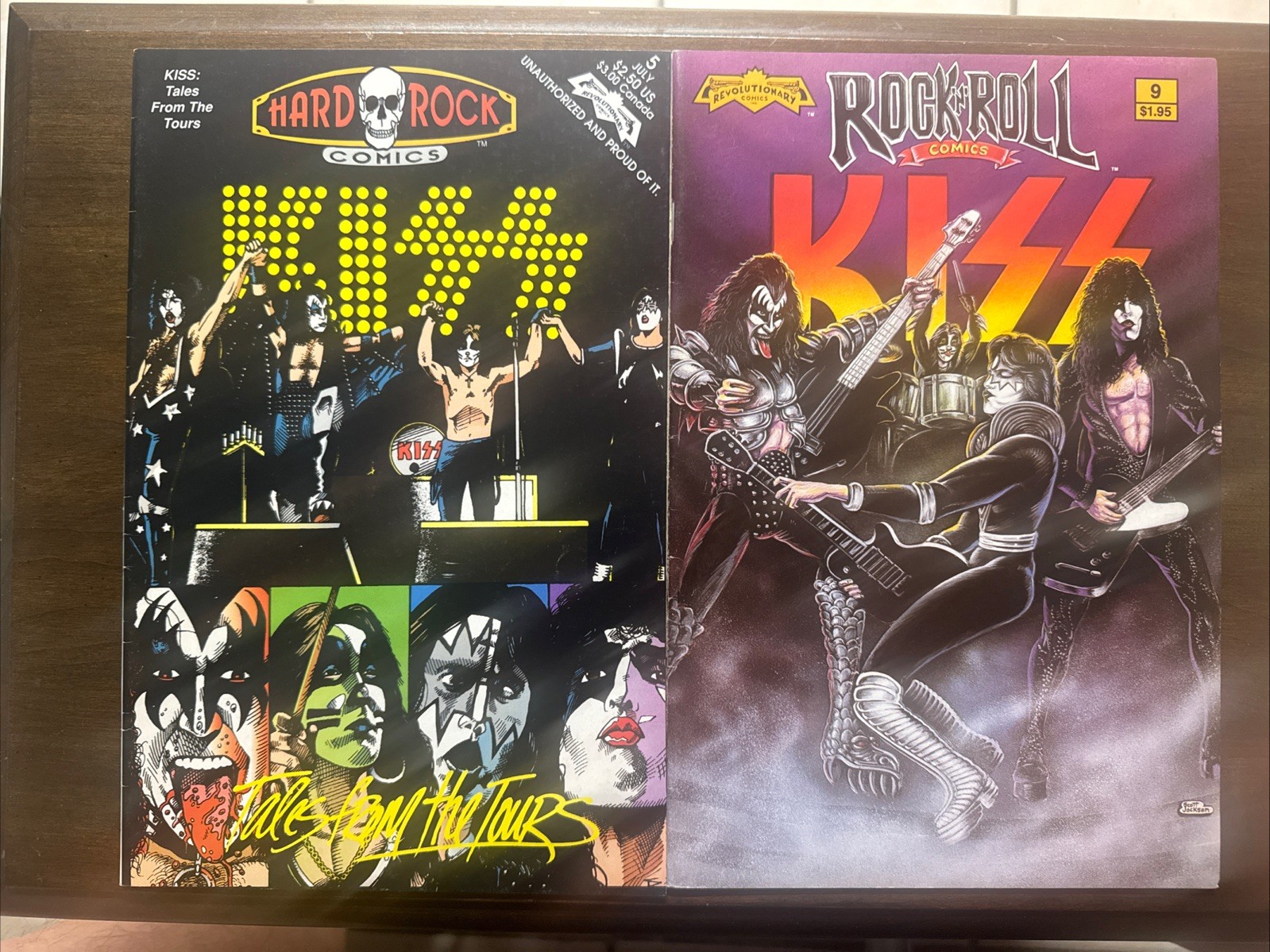 ROCK ‘n’ ROLL COMICS # 9 KISS REVOLUTIONARY 1990 & Hard Rock Comics # 5 1992