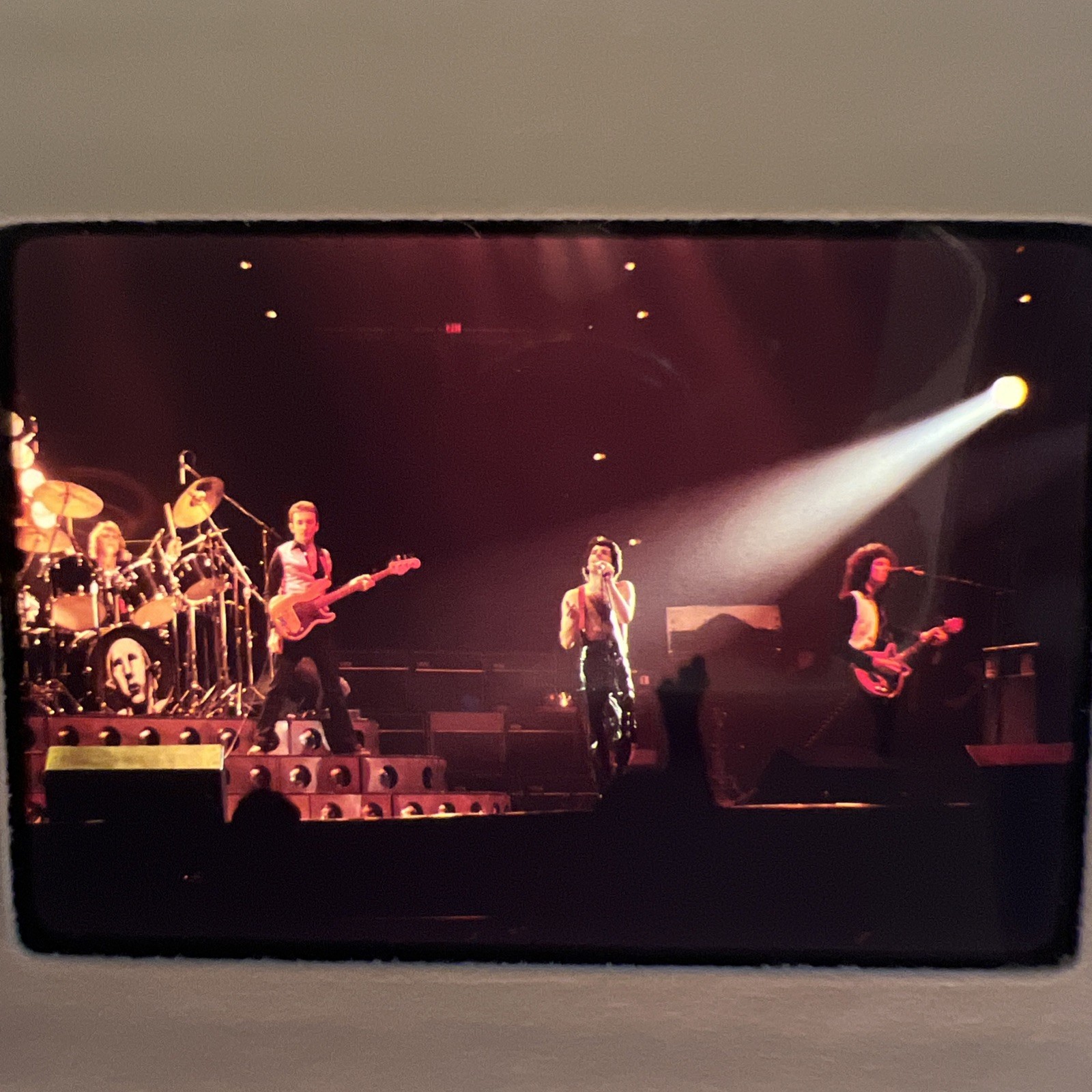 Queen Freddie Mercury Photo Transparency On Stage 35mm Positive Slide 1970s
