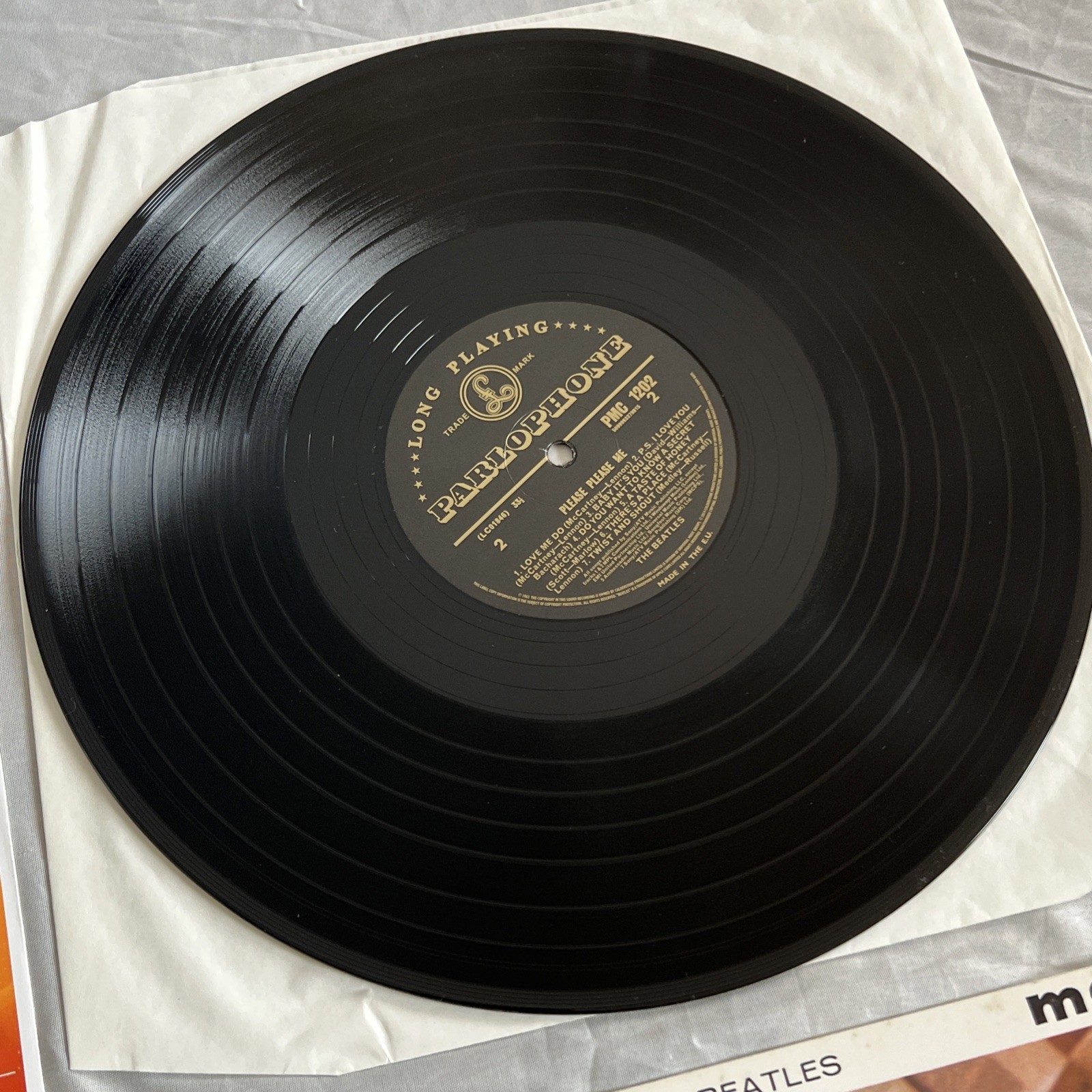 The Beatles 1963 Please Please Me Parlophone PMC 1202 Mono Recording Excellent C