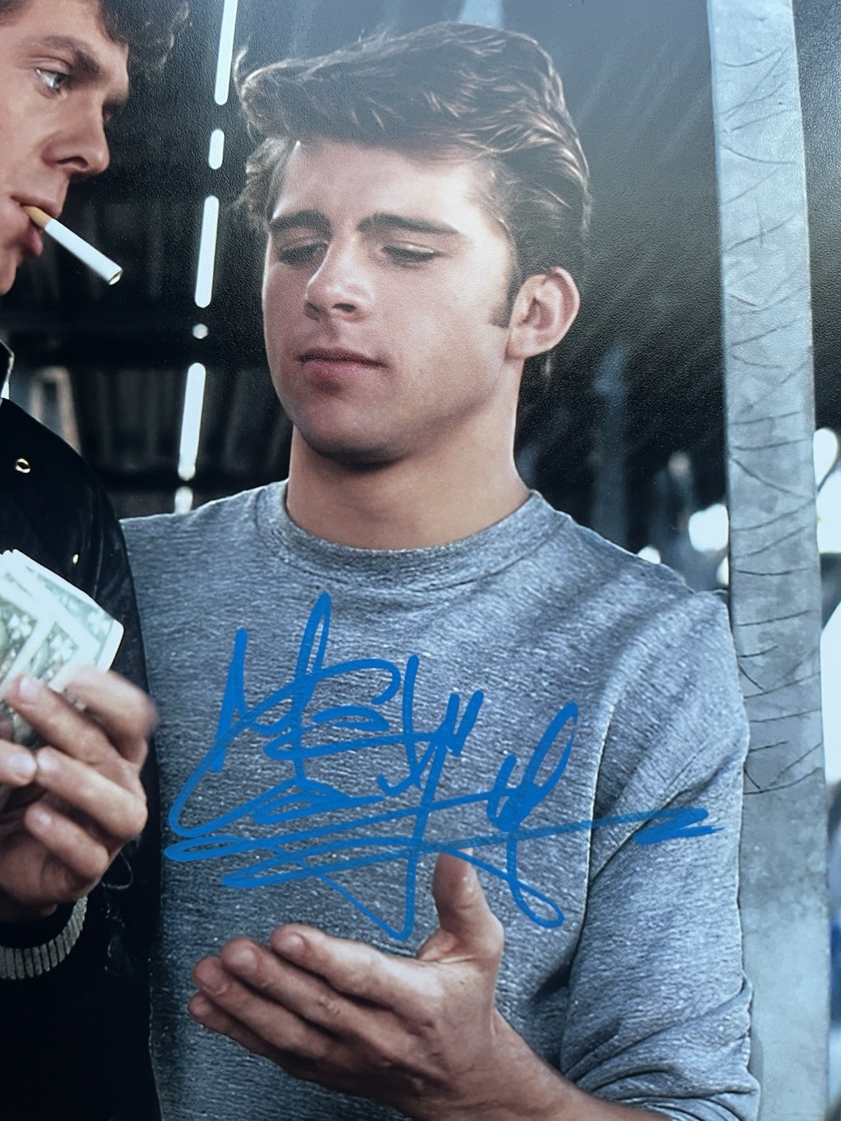 Maxwell Caulfield Signed Michael Carrington 8×10 Photo Beckett COA Grease 2