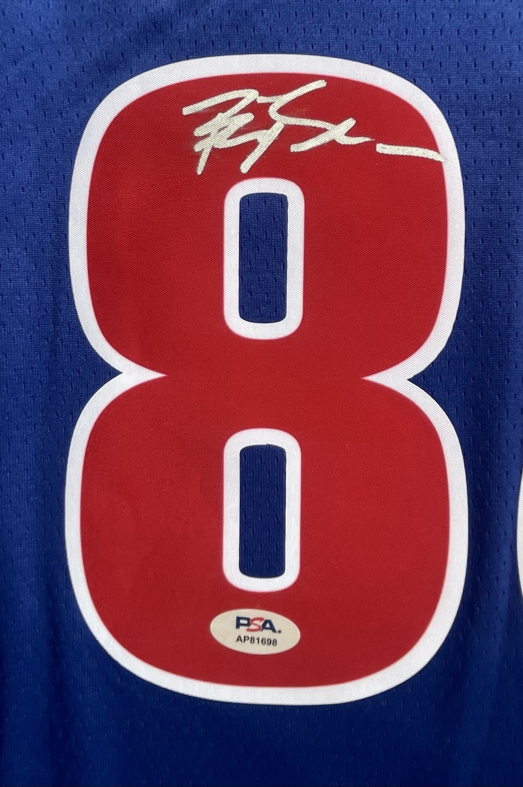 Big Sean Signed Autographed Detroit Pistons Jersey Rapper Psa/Dna Coa