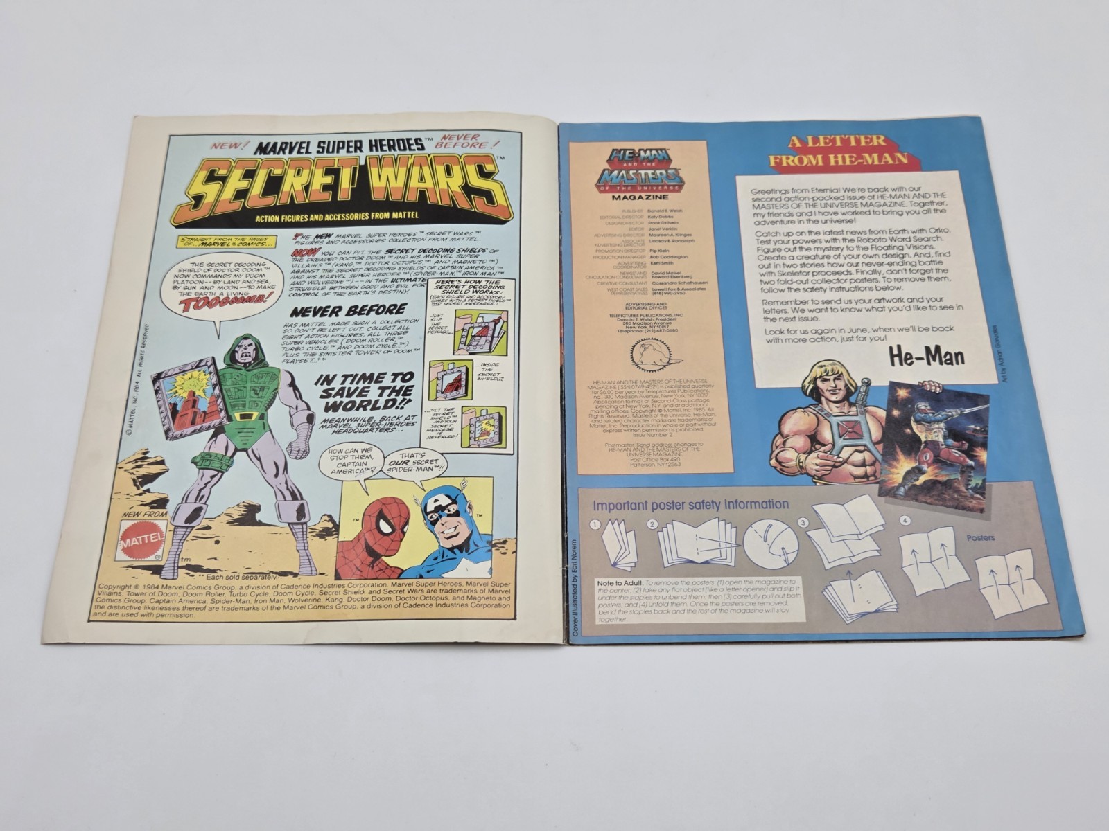 Vintage Spring 1985 He-Man and the Masters of the Universe Magazine – MOTU Read!