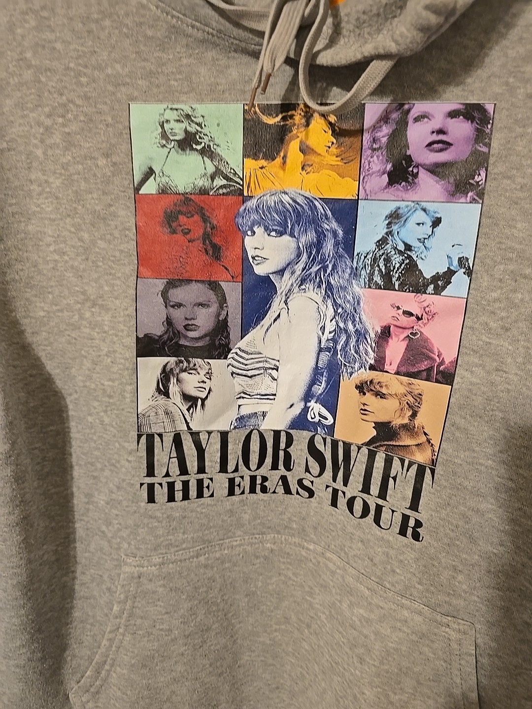 Taylor Swift The Eras Tour Official Concert Gray Graphic Sweatshirt Pullover S