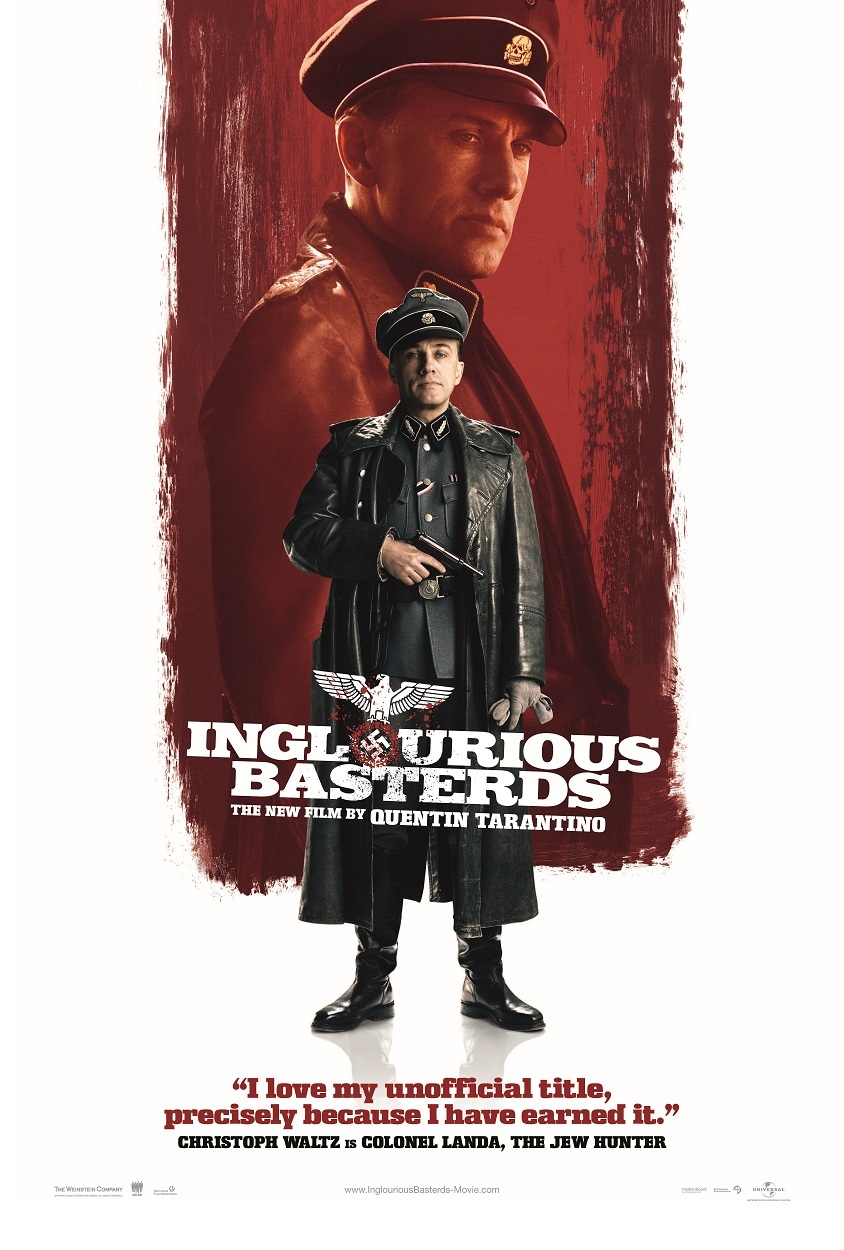 Inglourious Basterds movie poster : Christoph Waltz poster : 11 x 17 inches