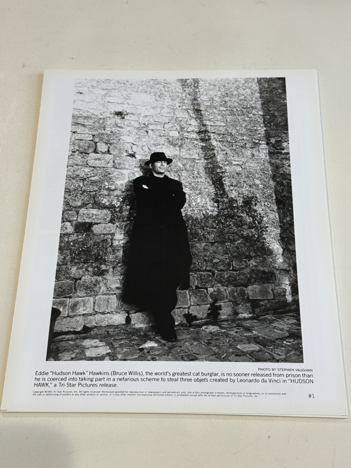Bruce Willis Hudson Hawk Photo #1, 1990 Tri-Star Pictures, Inc