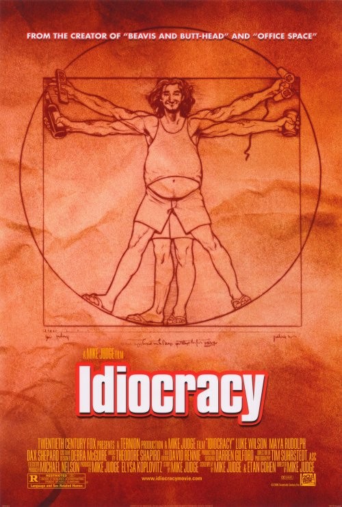 Idiocracy Poster Movie 27×40 Luke Wilson Maya Rudolph Dax Shepard