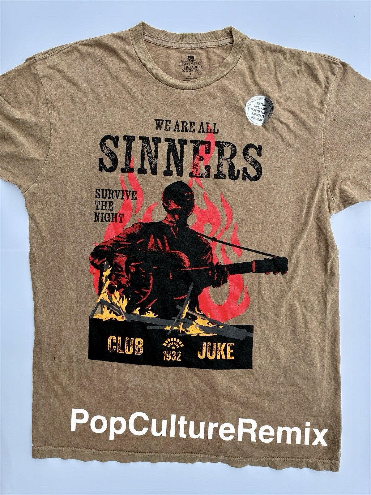 Universal HHN Halloween Horror Nights 2026 We Are All Sinners Shirt L NWT