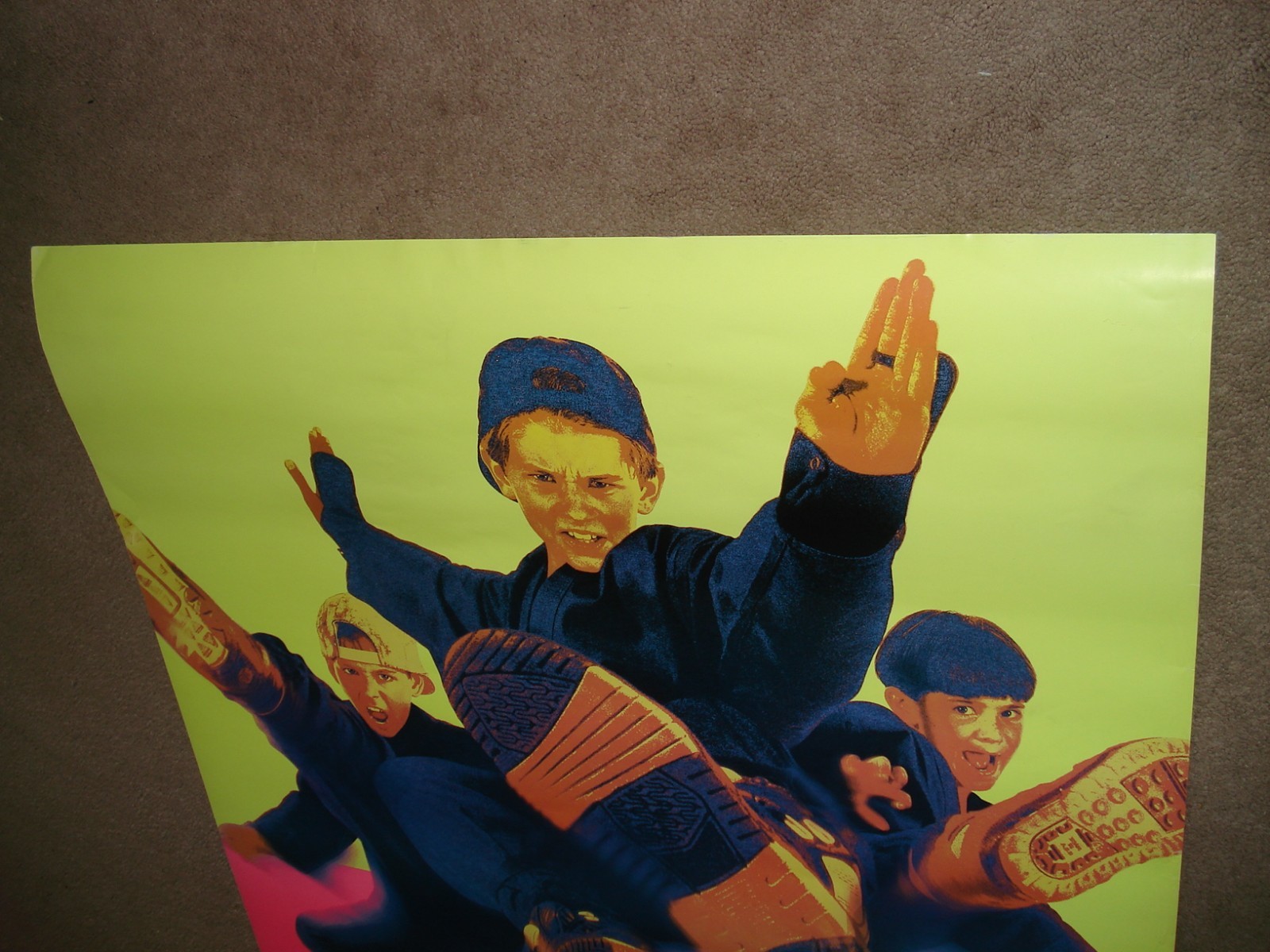 3 NINJAS Original 1992 Rolled One-Sheet & Campaign “A” Glossy Ad Slick Sheet!