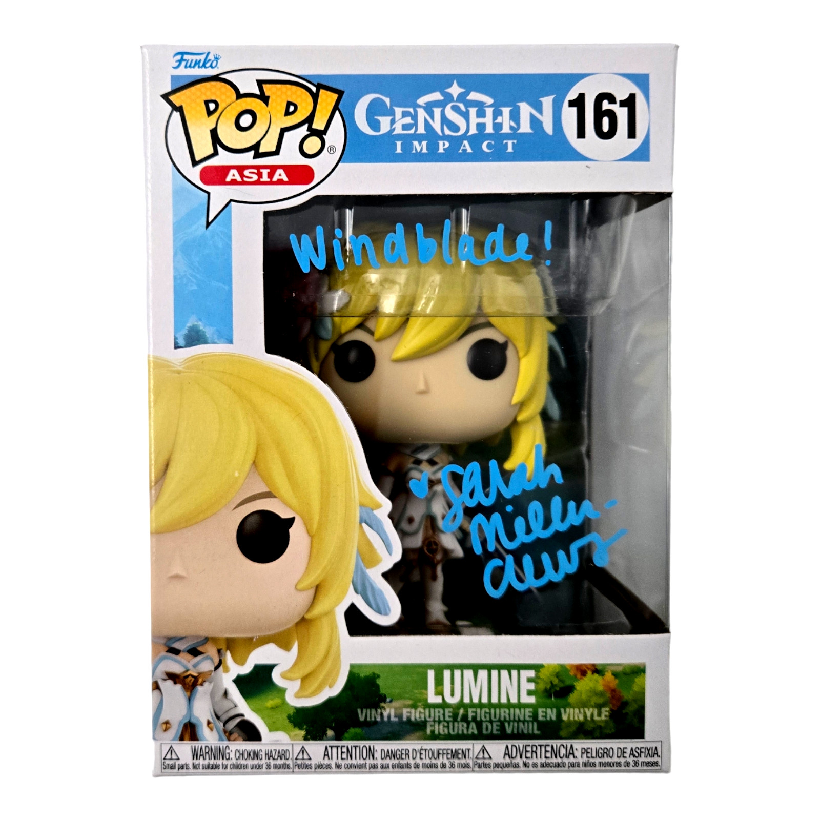 Lumine Signed Funko Pop Genshin Impact Sarah Miller Crews Autograph JSA COA 356