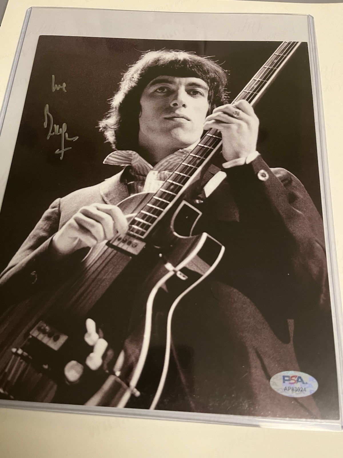 Autographed Bill Wyman 8×10 Rolling Stones Photo PSA Signed Auto Authentic