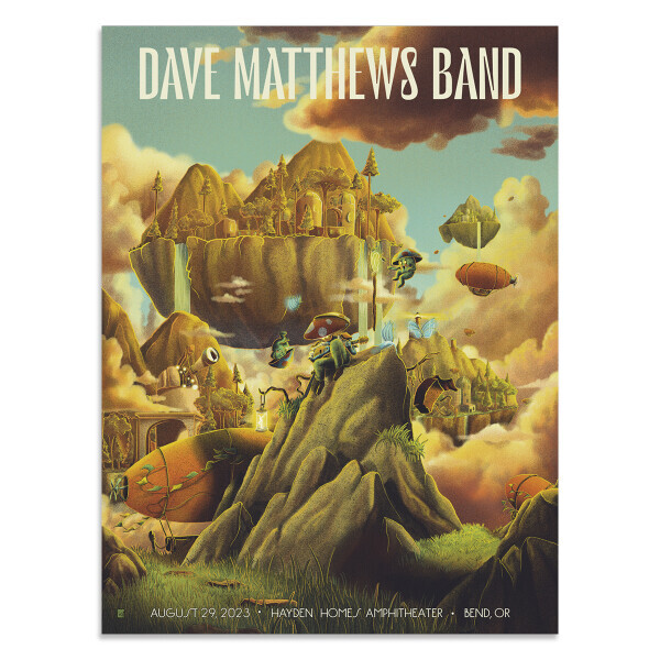 Dave Matthews Band Bend Poster Oregon by Bailey Race Irvine West Palm Beach Tour