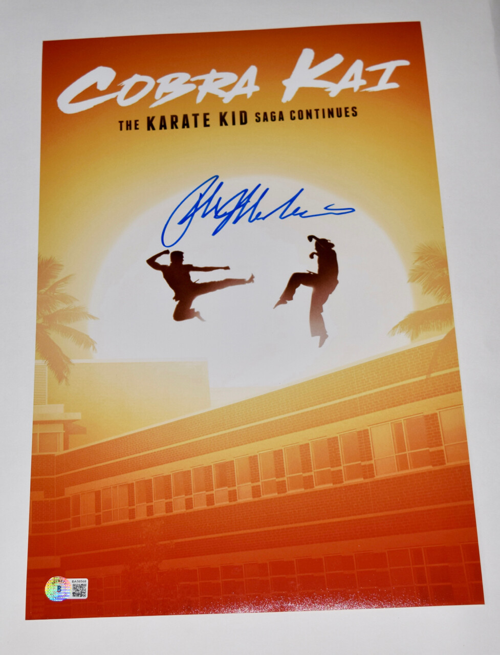Ralph Macchio Signed Autographed Cobra Kai 11×17 Poster Photo Beckett BAS COA