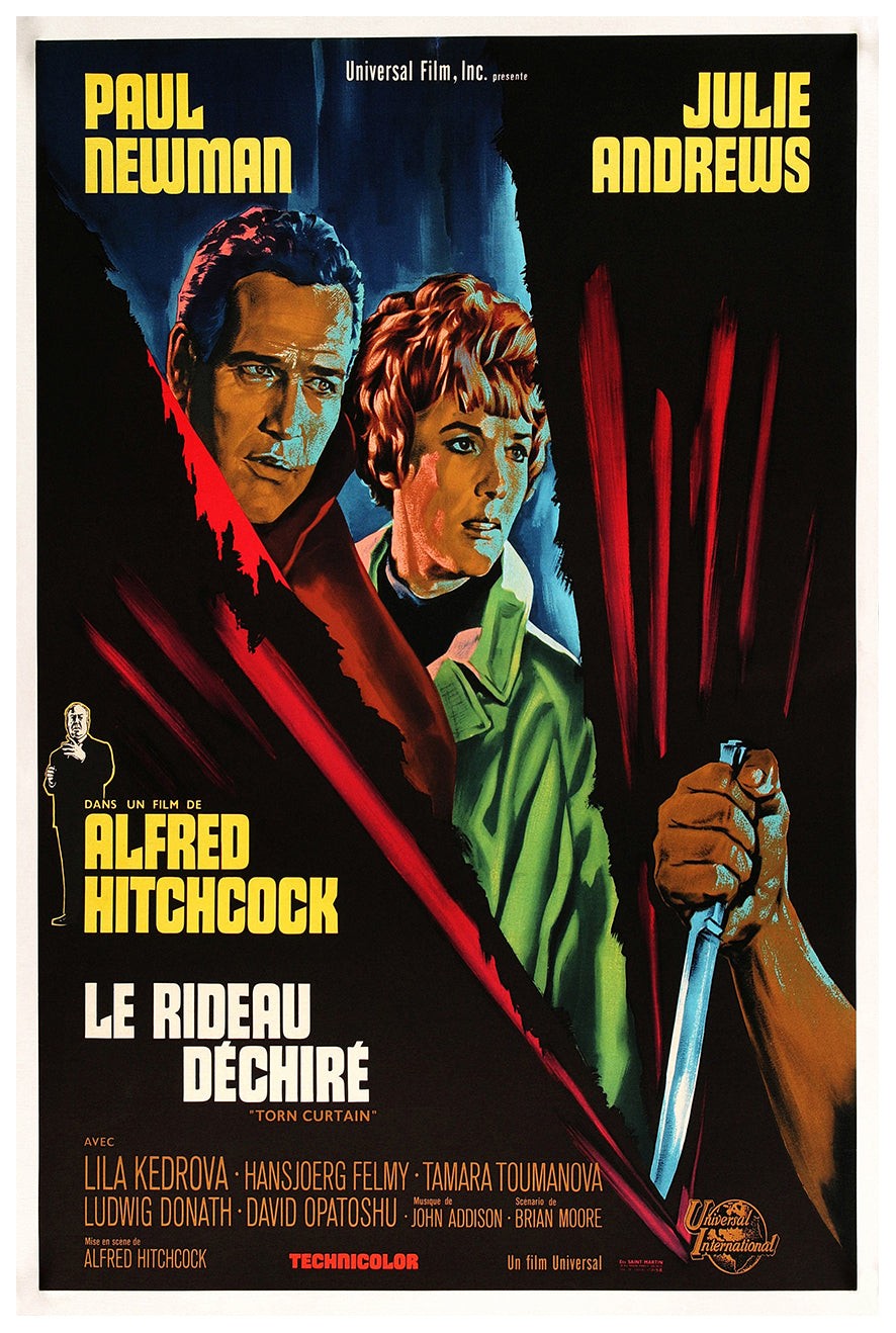 Torn Curtain 1966 – France – Classic Movie Poster