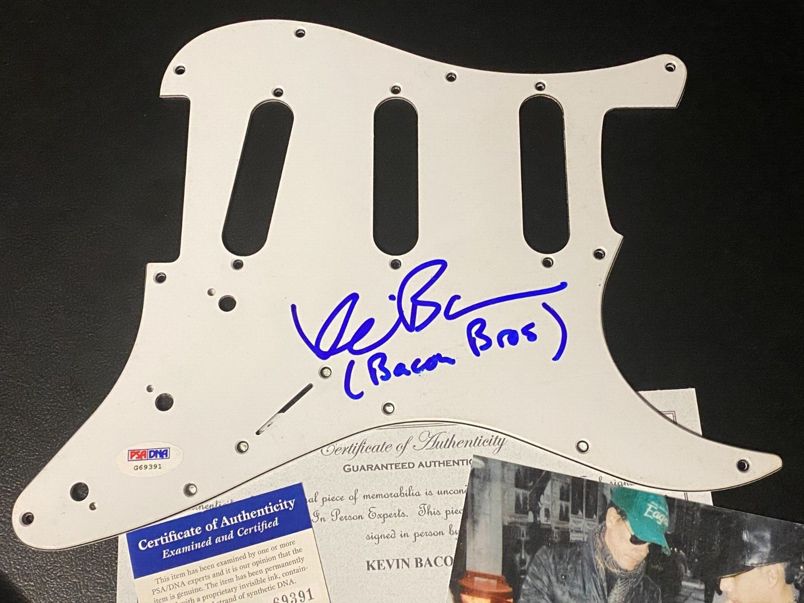 Kevin Bacon Bacon Brothers Signed Autographed PSA/DNA COA Photo Fender Pickguard