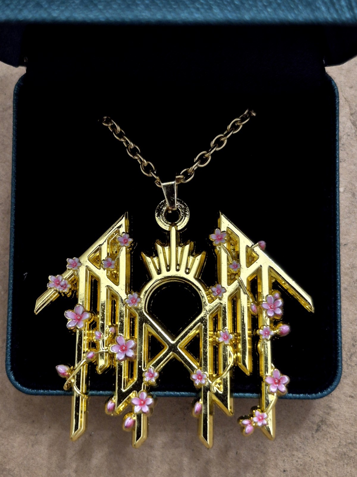 Sleep Token Cherry Blossom Pendant Necklace Chain, Box OFFICIAL Merch Lim Ed NEW