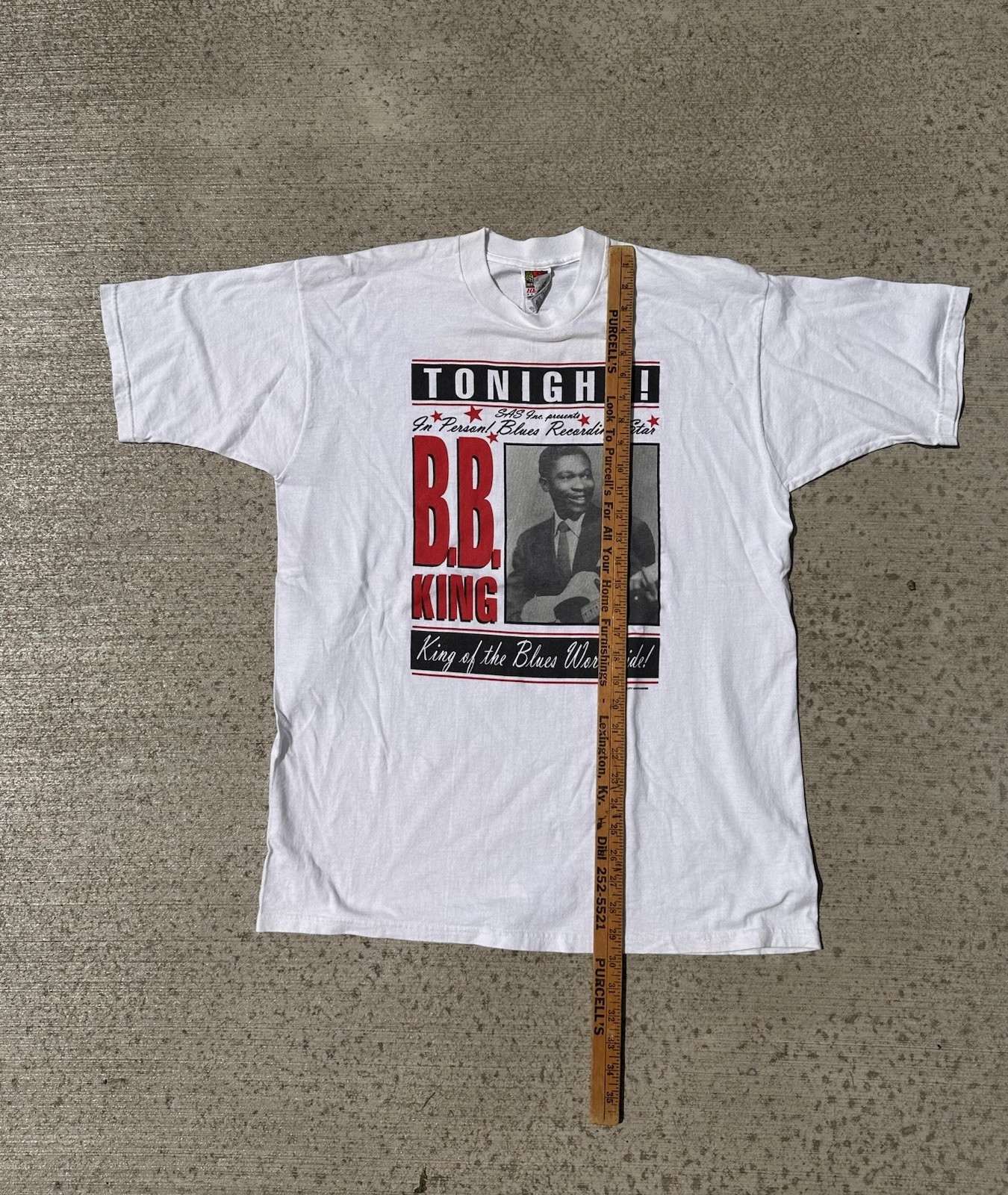 Vintage B.B. King Tonight! In Concert North American Tour 1997 Blues T-Shirt XL