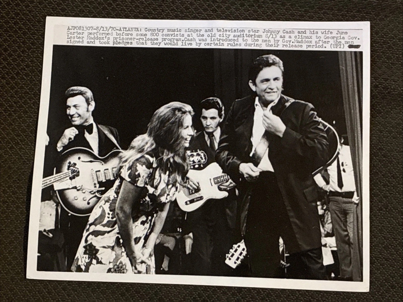 Johnny Cash – Original 1970 News Agency Photo