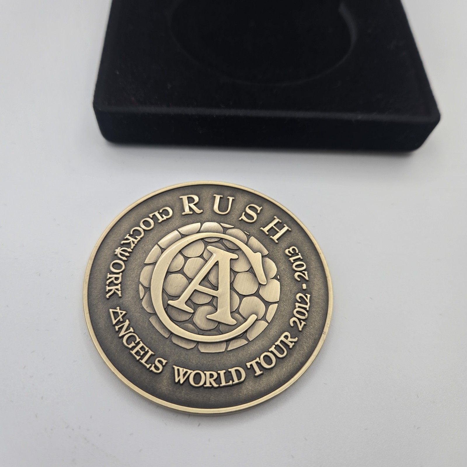 Rush Official Clockwork Angels Collector Coin Geddy Lee Alex Lifeson Neil Peart