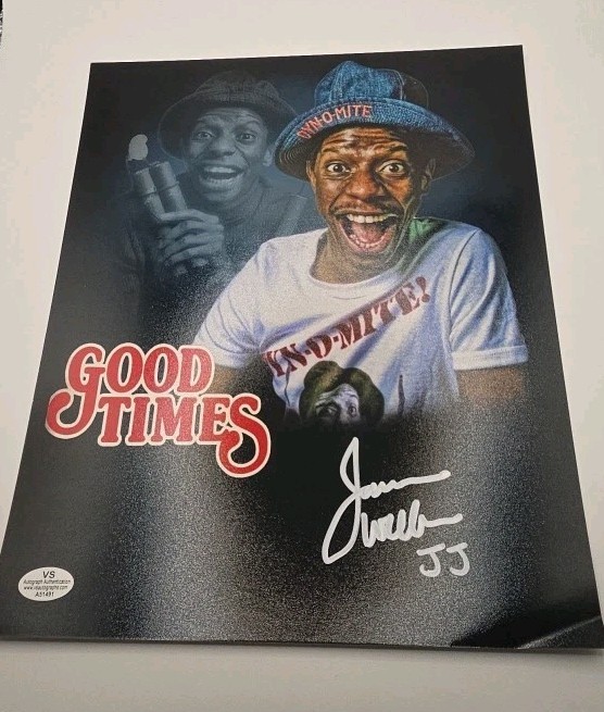 Jimmy Walker Signed Autographed Good Times Promo Photo 8 x 10 JJ Dyn-o-mite