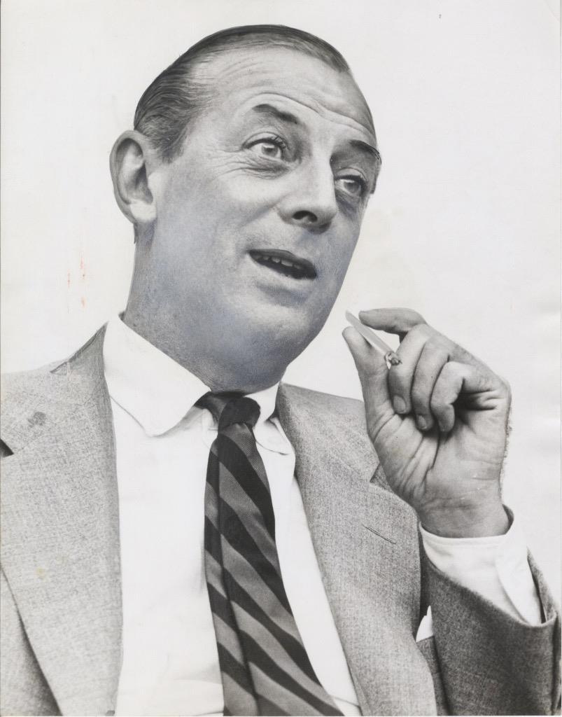 ALISTAIR COOKE-ORIGINAL PHOTO-SMOKING