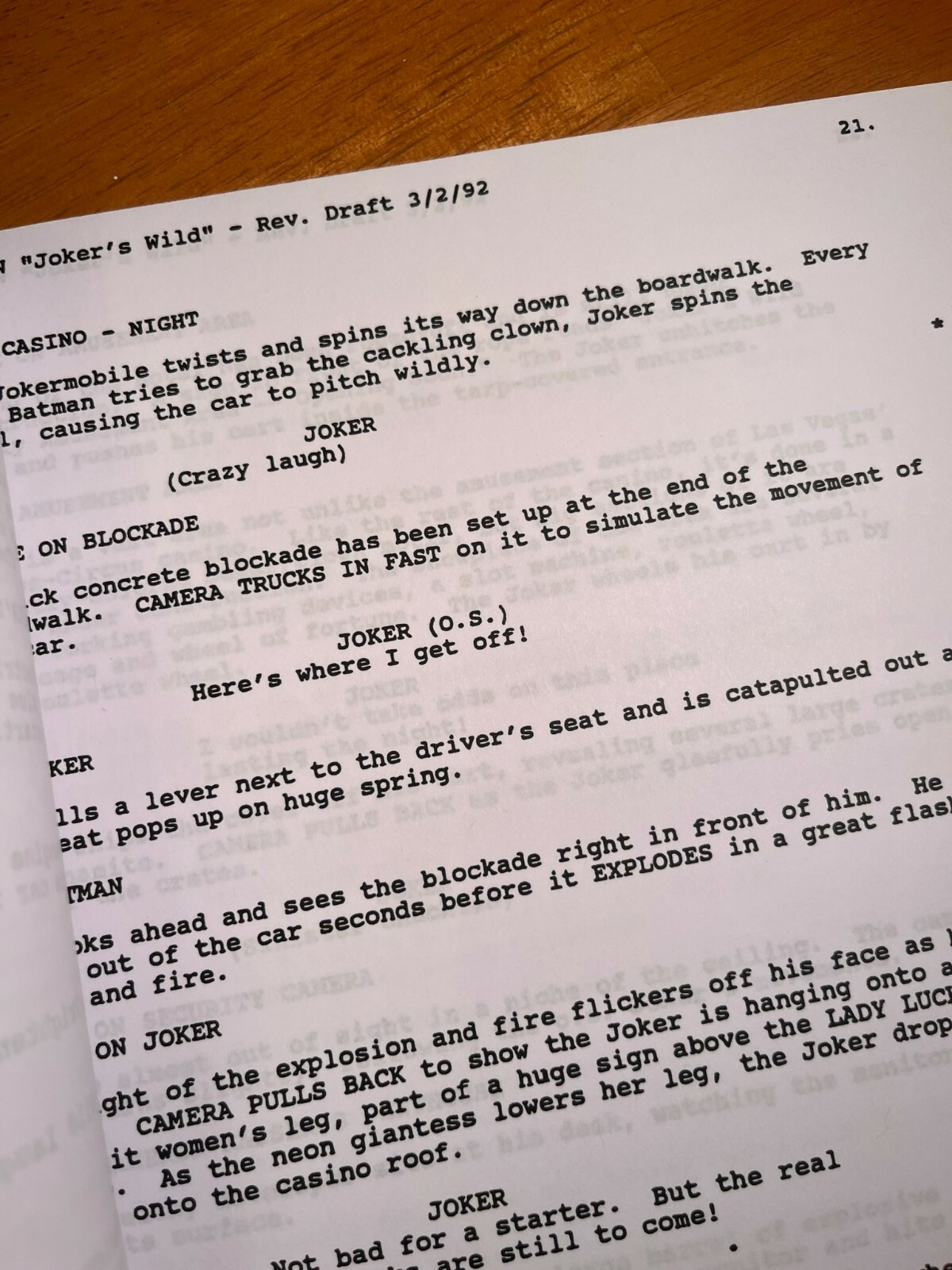 Batman: The Animated Series Joker’s Wild Script- Cast-Signed- Autograph Reprints