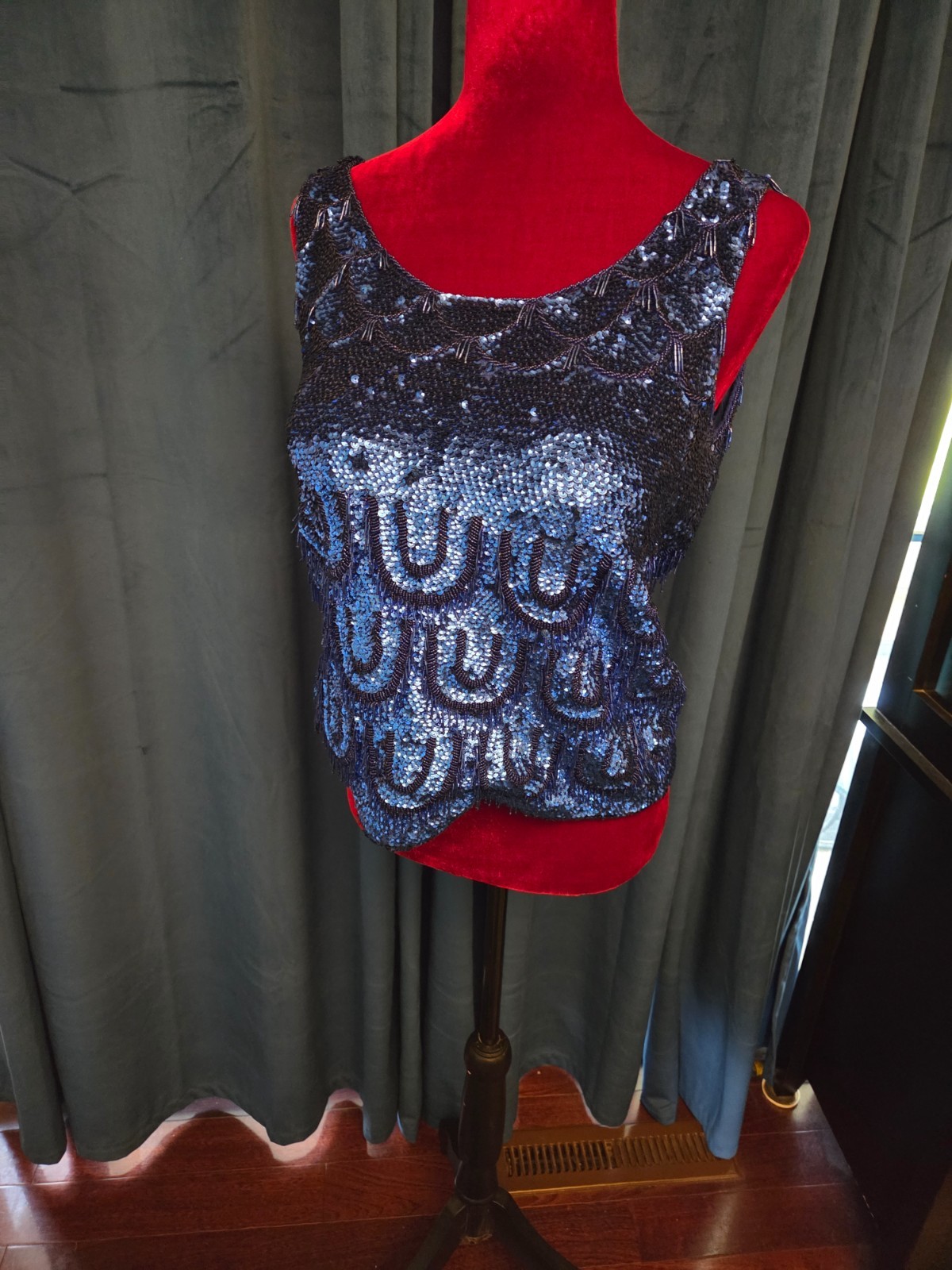 Marlene Dietrich Owned & Worn 50’s sleeveless sequin top from Sydney Guilaroff