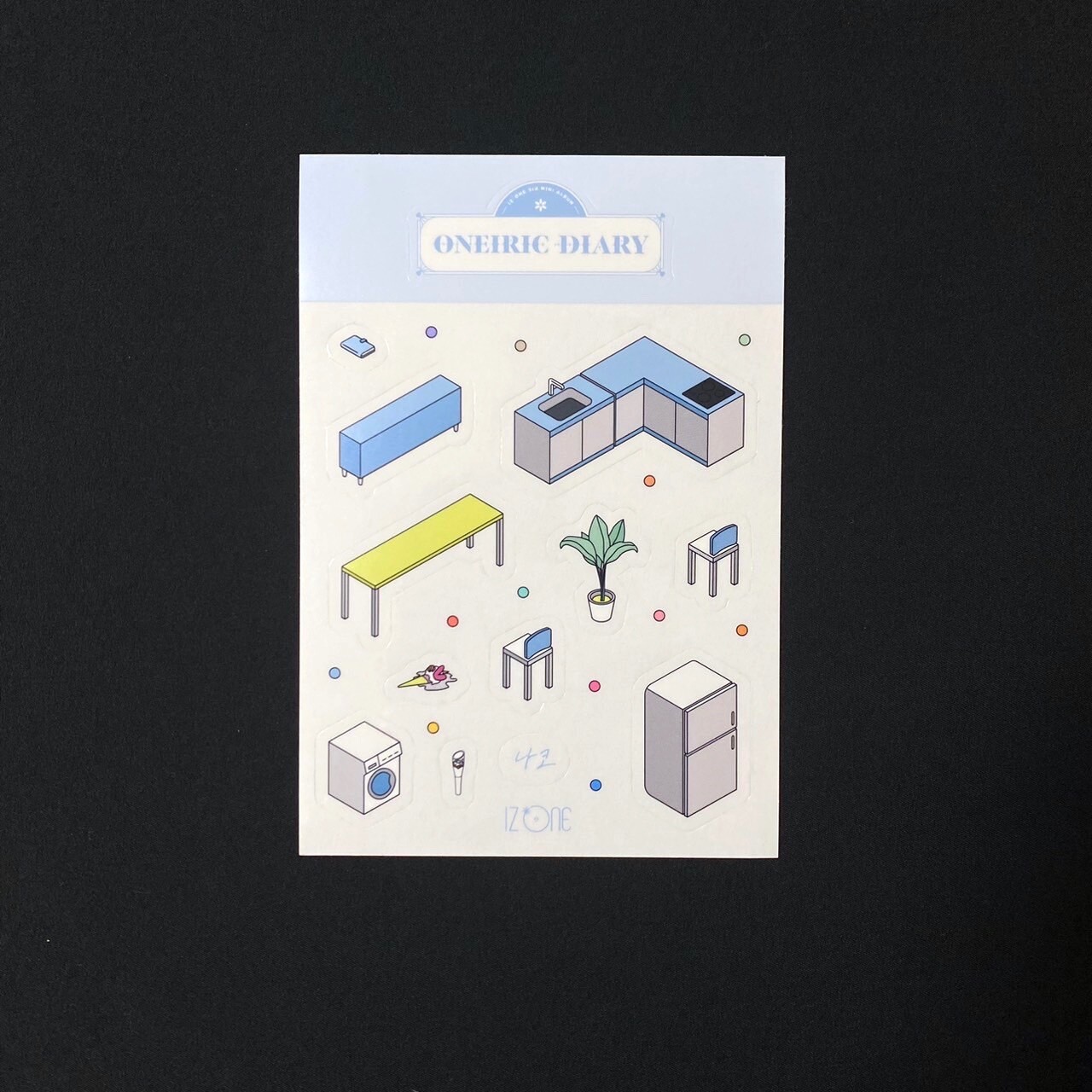 iz*one 3rd Mini Album oneiric diary Nako set Diary ver. + 3 photo cards IZONE