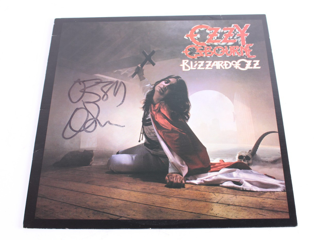 Ozzy Osbourne Blizzard Of OZ Signed Autographed Vinyl Record