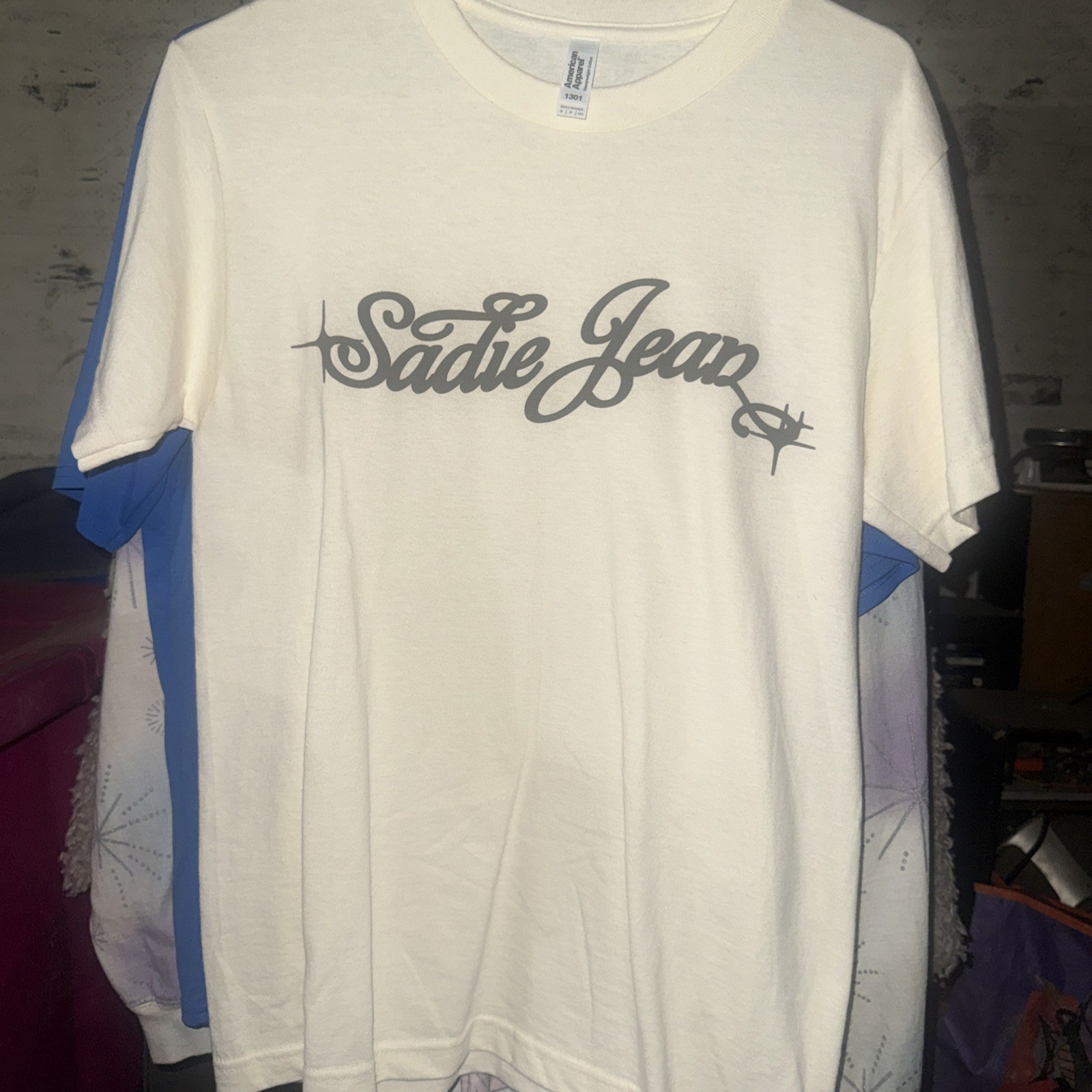 Sadie Jean SIGNED Autographed Tour T Shirt Cream Unworn Fits Like Medium Small