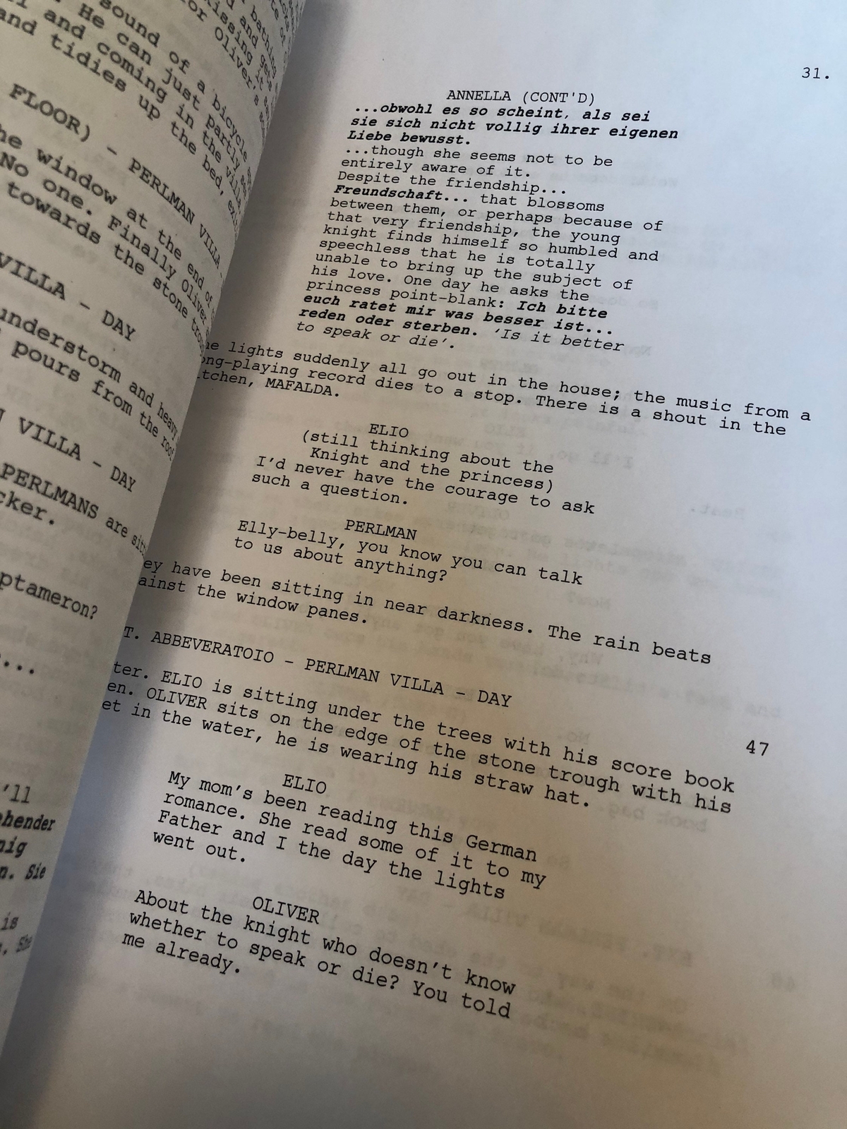Call Me By Your Name Signed Movie Script CMBYN Timothee Chalamet Autograph