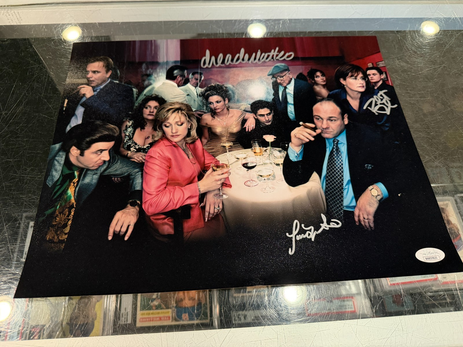 DREA DEMATTEO JAMIE LYNN SIGLER ROBERT ILER SIGNED SOPRANOS 11X14 PHOTO JSA