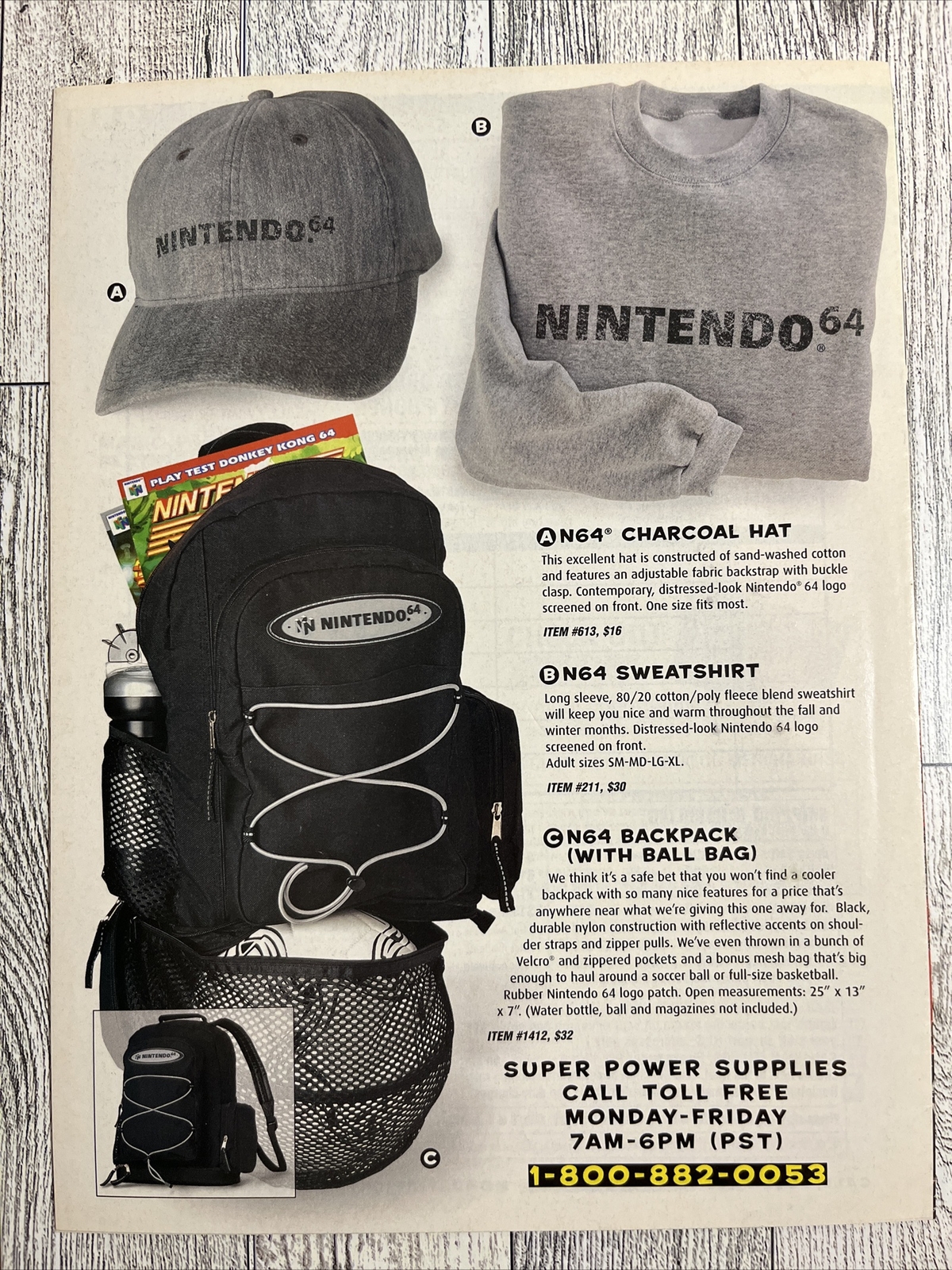 1999 Nintendo Super Power Supplies Catalog Flyer Fall/Winter Donkey Kong Pokemon