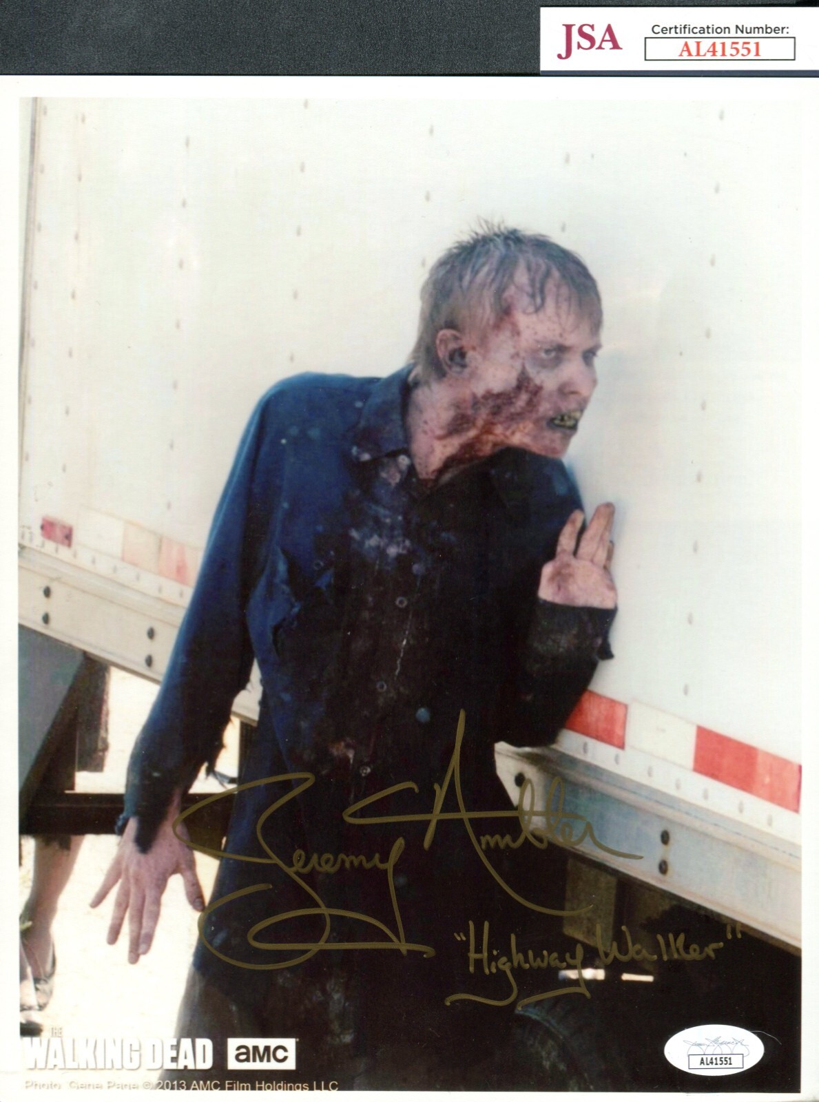 JSA Jeremy Ambler Autographed Signed INSCR 8×10 Photo The Walking Dead TRB 1224